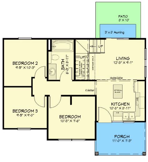 Single Story 3 Bedroom Floor Plans - Image to u