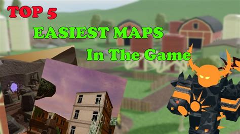 TOP 5 EASIEST MAPS To Triumph On In TDS || Tower Defense Simulator ...