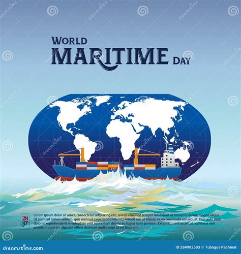 World Maritime Day Vector Illustration. Stock Vector - Illustration of ...