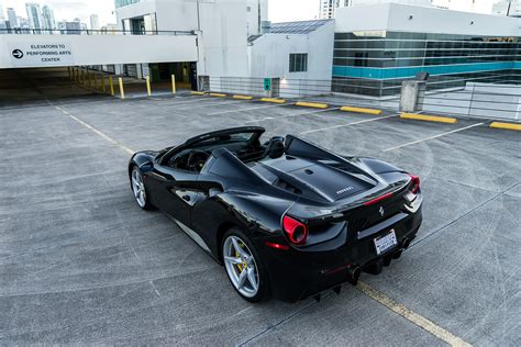 2018 Ferrari 488 Spider – Black | MVP Charlotte Exotic Rentals