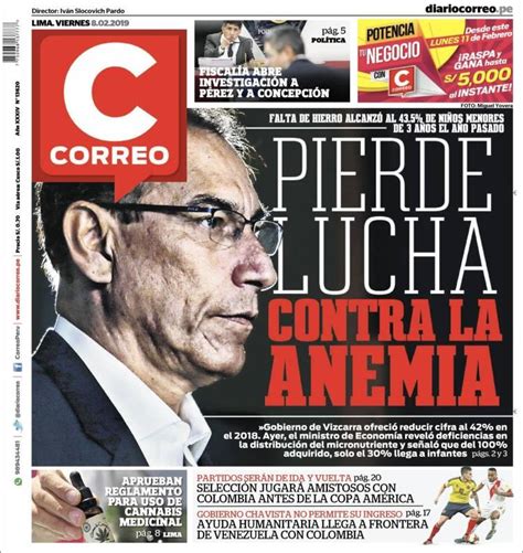 Periódico Diario Correo (Perú). Periódicos de Perú. Edición de viernes ...