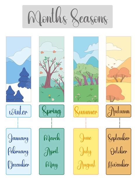 Months Of Year Cards - 10 Free PDF Printables | Printablee