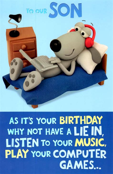 Cute Funny To Our Son Birthday Greeting Card | Cards | Love Kates