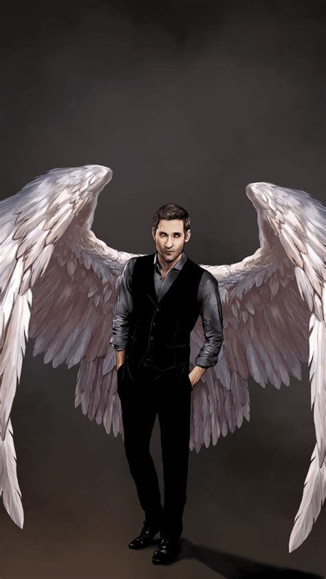 Lucifer with angel wings art | Lucifer, Lucifer characters, Lucifer ...