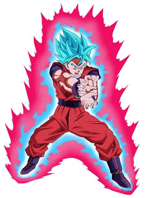 Goku Super Saiyan Blue Kaioken by ChronoFz on DeviantArt