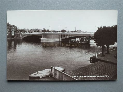 Berkshire Postcard: The New Caversham Bridge, Reading - Real Photo Postcard