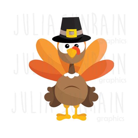 Thanksgiving Turkey Clipart Set Instant Download Personal and ...