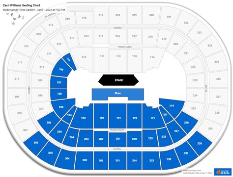 Moda Center Concert Seating Chart - RateYourSeats.com