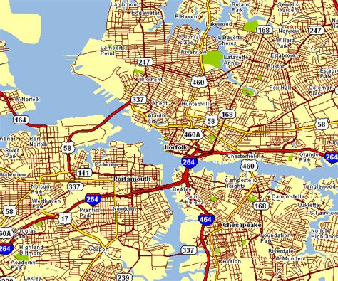 City Map of Norfolk