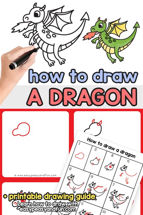 How to Draw a Dragon – Step by Step Drawing Tutorial - Ôn Thi HSG