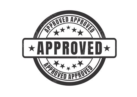 Approved Vector Black Stamp Approved Icon, Approved, Icon, Logo PNG ...