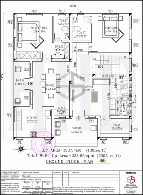 Floor plan and elevation of 2398 sq-ft contemporary villa | Home Kerala ...