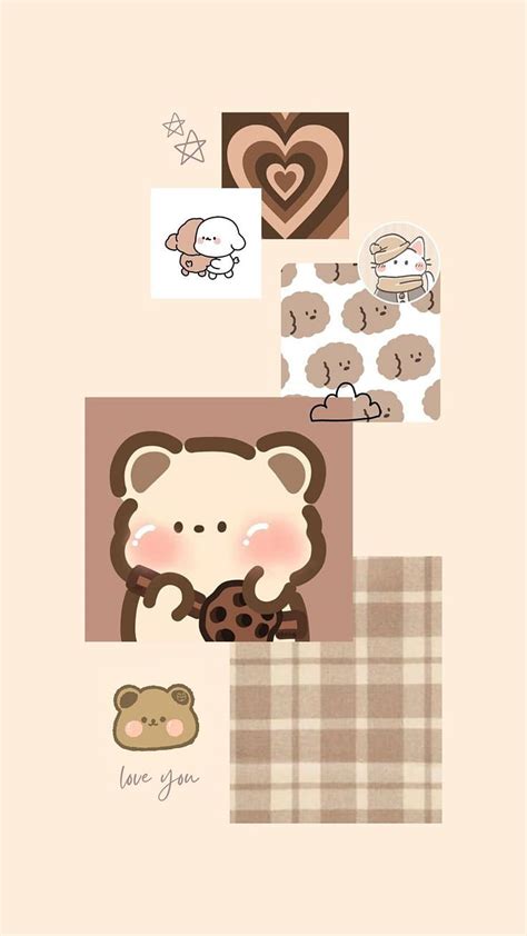 Cute Brown Wallpaper - EnWallpaper