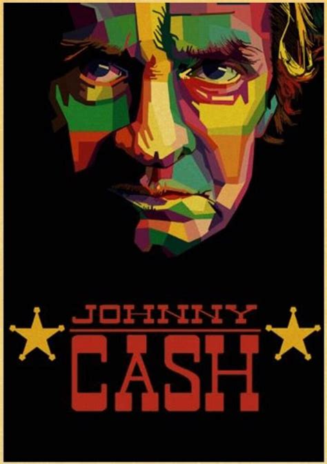 Johnny Cash Art Johnny Cash Poster Country Music Wall Art | Etsy