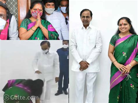 Grand Victory: Kavitha Takes KCR’s Blessings!