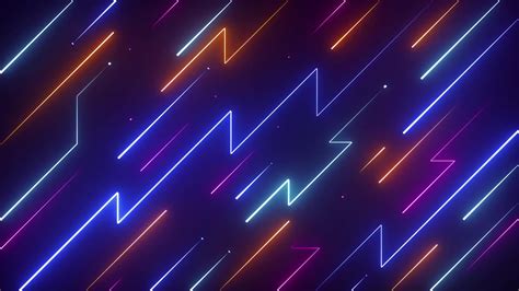 Abstract Glowing Neon Lines Live Wallpaper - WallpaperWaifu