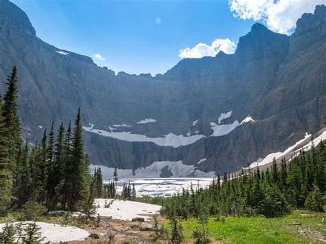 Hiking Iceberg Lake Trail Glacier National Park