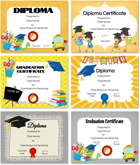 Preschool Graduation Certificate Template Free - Sampletemplate.my.id