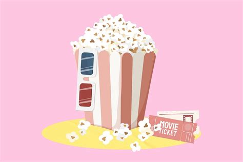 Movie night, aesthetic entertainment illustration | Premium Photo ...