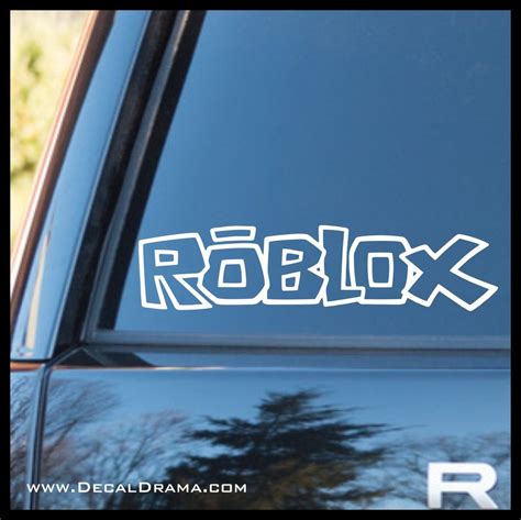 Roblox emblem Logo Vinyl Car/Laptop Decal | Custom vinyl lettering ...