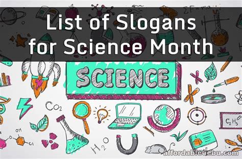 List of Slogans for Science Month | Slogan making, Slogan making ideas ...