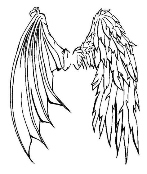 half devil half angel wings tattoo - morningwallpaperforgirlfriend