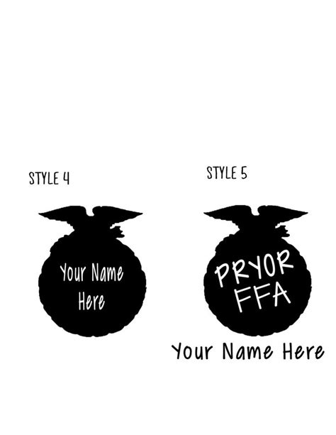 Personalized Chapter & State FFA Emblem Decals/ Stickers by ...