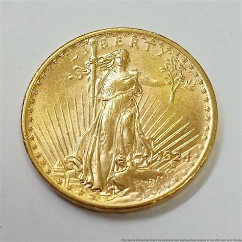 Stunning 1924 St Gaudens $20 Twenty Dollar Gold Coin in 2020 | Gold ...