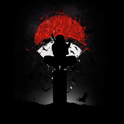 Itachi Uchiha Wallpaper 4K, AMOLED, Naruto, Black background