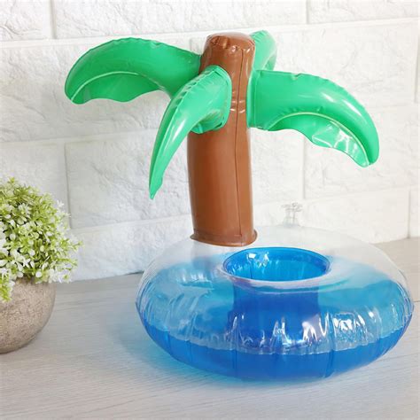 Tebru Pool Cup Holder, Floating Drink Cup Holder,Coconut Tree ...