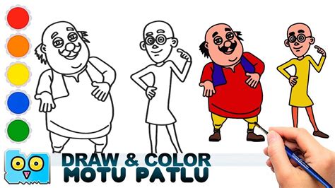 Motu Patlu Drawing | Drawing cartoon characters sketches, Cartoon ...