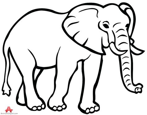 Outline Of An Elephant | Free download on ClipArtMag