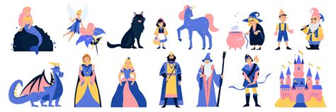 Fairy tales characters Royalty Free Vector Image