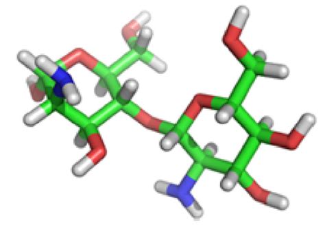 Figure S6 Three dimensional (3D) structure of chitosan oligosaccharide ...