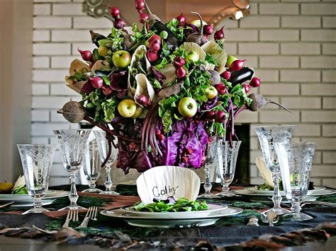 Sophisticated Fruit and Vegetable Centerpiece | HGTV