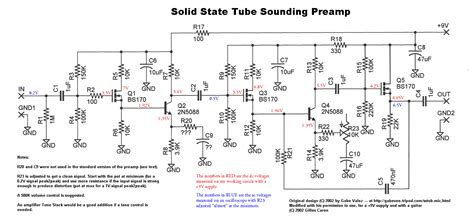 Transistor Guitar Amplifier Schematic Diagram - Wiring View and ...