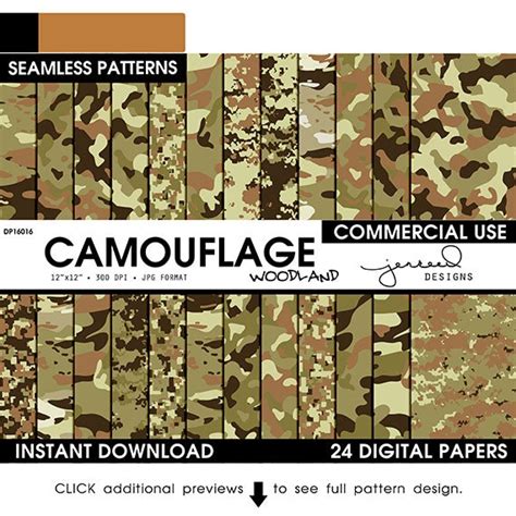 Army Camo Paper Camo Patterns Military Camouflage - Etsy