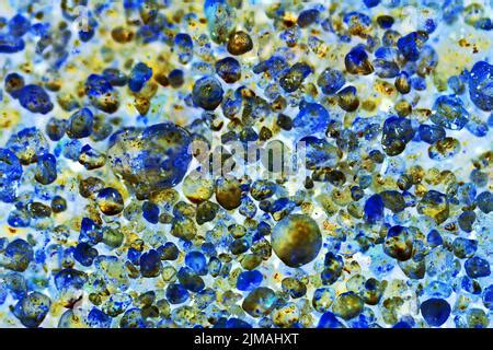 fine multi-colored river sand under a microscope Stock Photo - Alamy