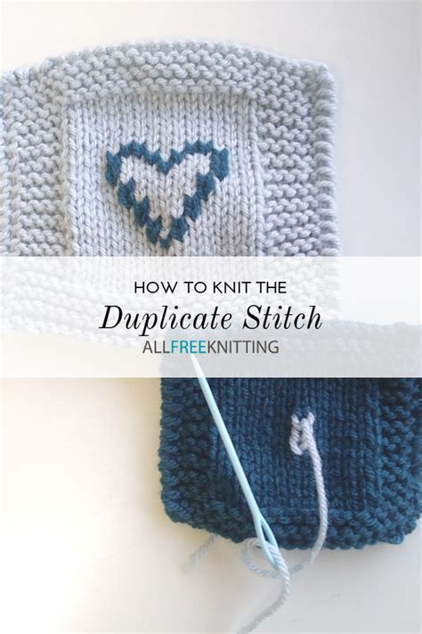 How to Do the Duplicate Stitch (Knitting) | AllFreeKnitting.com