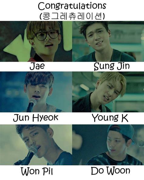 Day6 Congratulations Who’s Who | Day6, Korean bands, Kpop