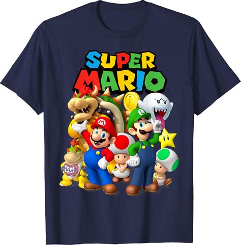 Buy Super Mario Classic Group Shot T-Shirt at Ubuy India