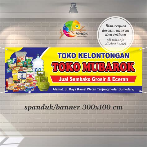 Spanduk Banner Toko Kelontongan, Toko Sembako | Lazada Indonesia