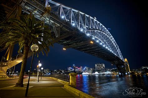 Sydney Harbour Bridge at Night - Steve Lees Photography