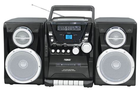 Naxa NPB-427 Portable MP3/CD Cassette Player with Detachable Speakers ...