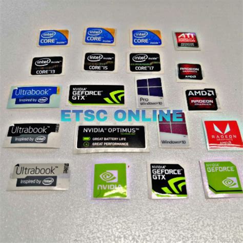 Intel i5 Sticker Core I3 I7 Window 10 Pro Window 10 Ultrabook ATI ...