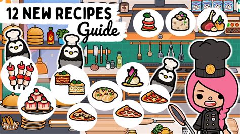 12 NEW RECIPES GUIDE | UPDATE Toca Life World | Toca Boca - YouTube