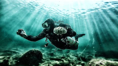 Underwater, Deep Sea Diver HD wallpaper | Pxfuel