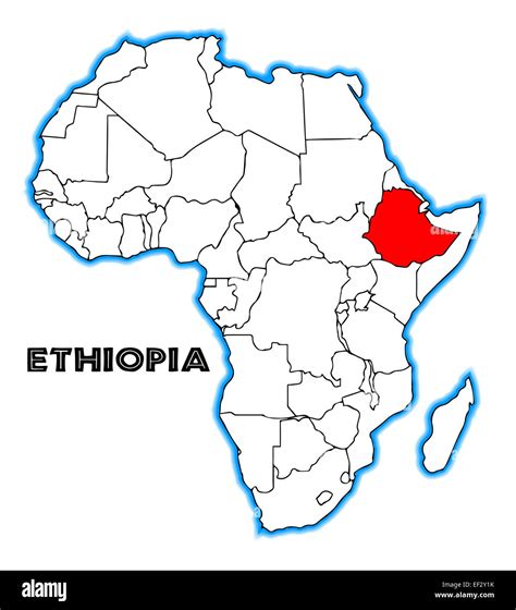 Ethiopia map hi-res stock photography and images - Alamy