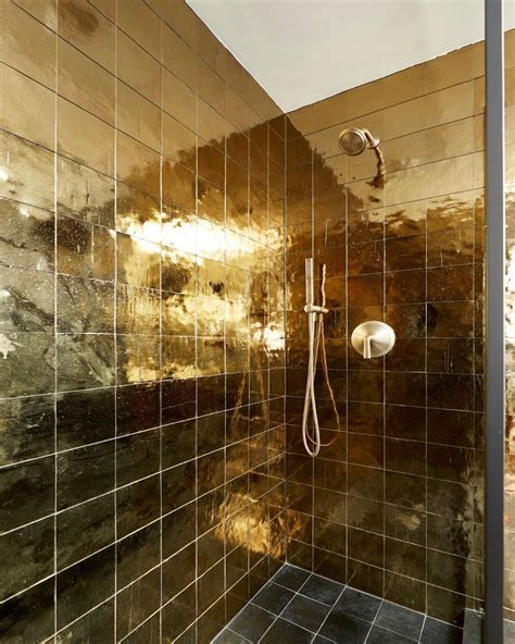 Elevate Your Home With Gold Bathroom Tile - Home Tile Ideas