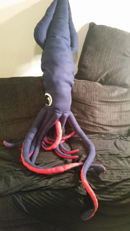 I talked about how I found this giant squid plushie someone made and ...